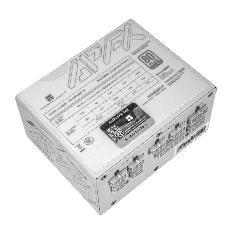 Thermalright TR-APFX850/1000-W - 1000W White Modular Power Supply recension och pris