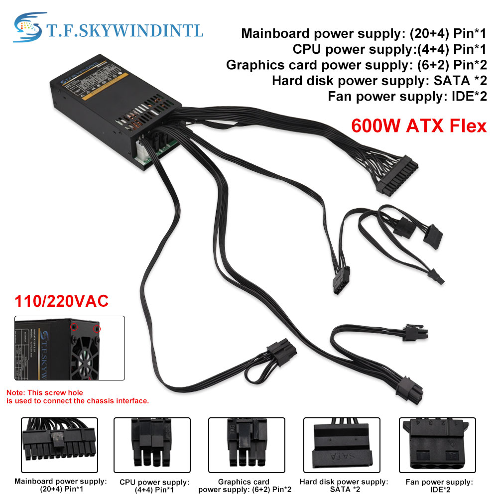 Flex 600W Modular Power Supply - Flex Atx Power Supply 600W 1U recension och pris